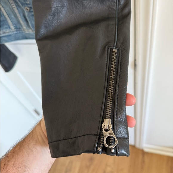 Scotch & Soda Leather Sleeve Jacket in Denim - Picture 14 of 14